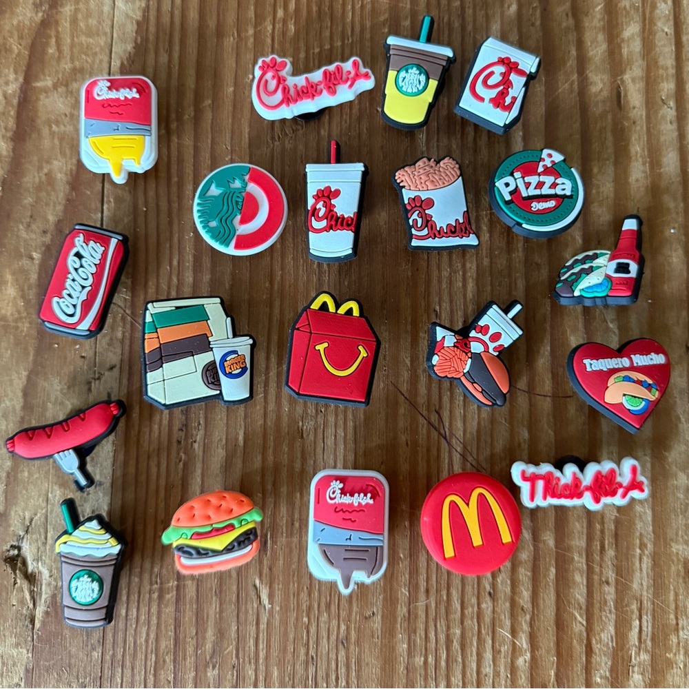 CROCS Fast Food Fun Shoe Charms Set